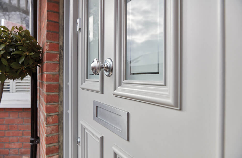 Wooden Front Doors - grey door