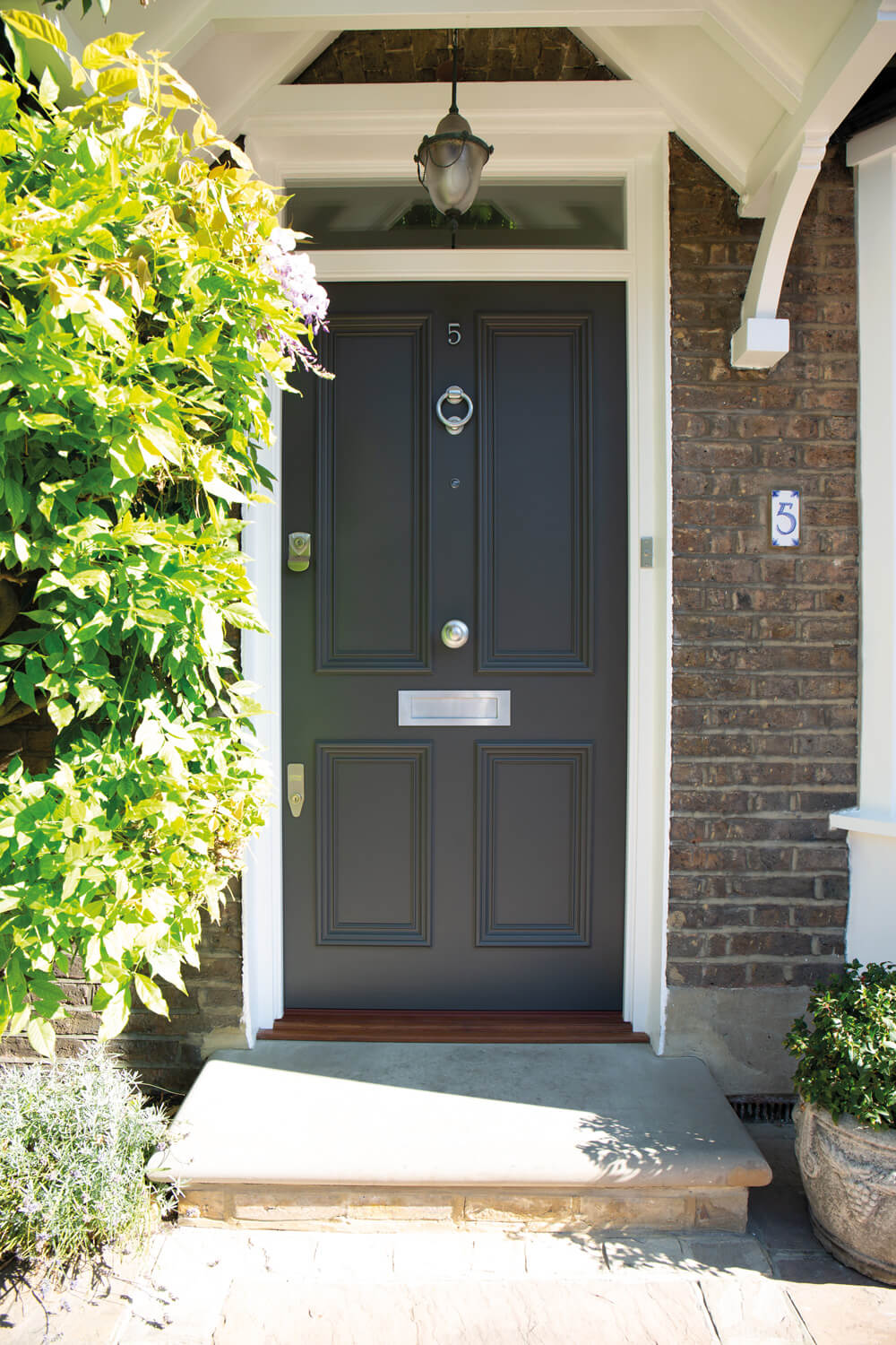 Dark Grey Victorian Door, Luxury Front Doors