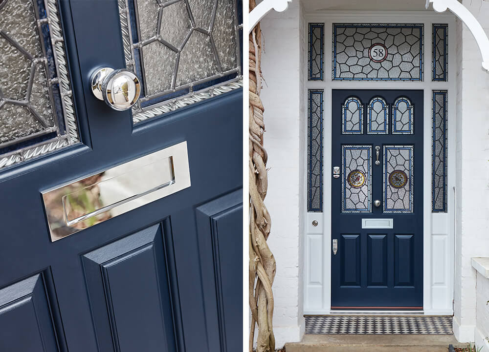Blue Victorian Front Door
