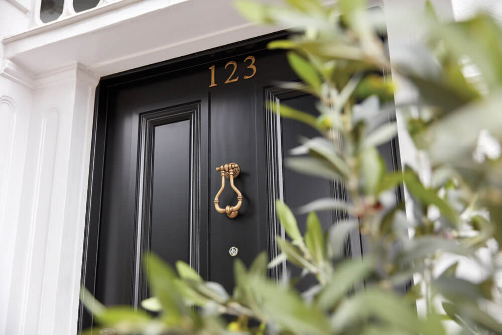 Black Georgian Front Door