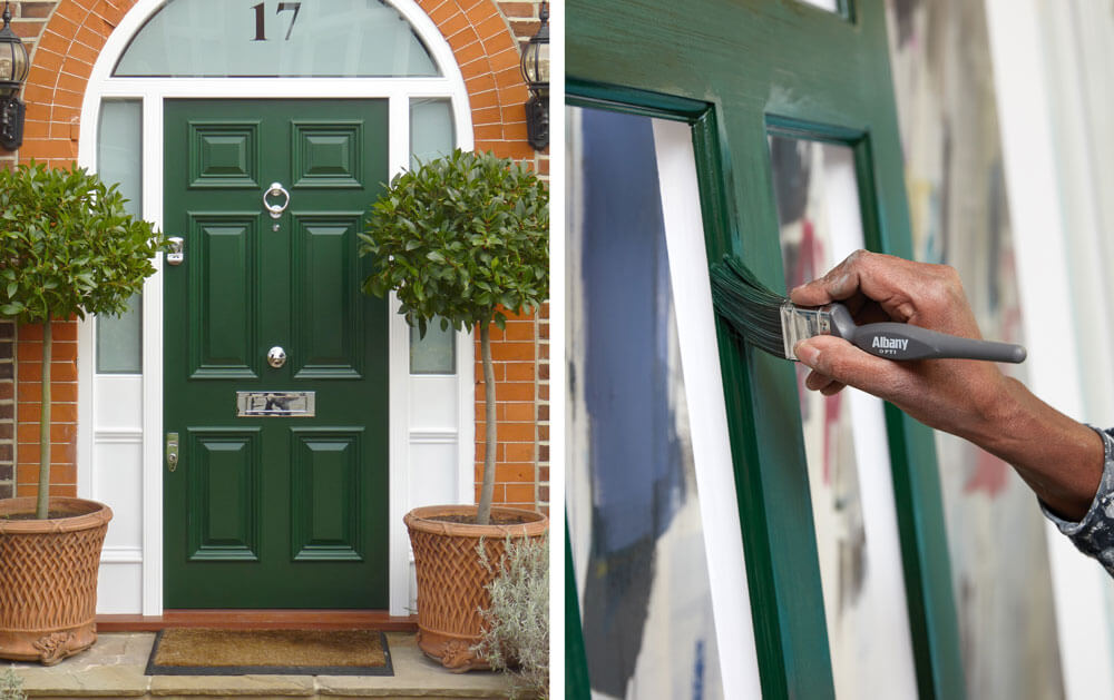 Green Georgian Door