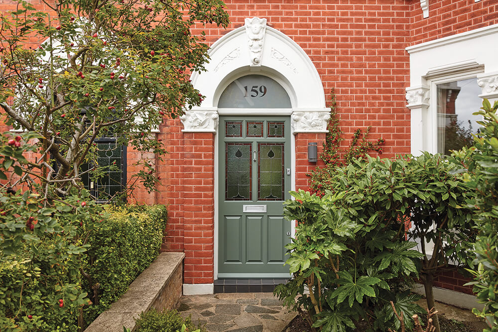 Green Victorian Front Door