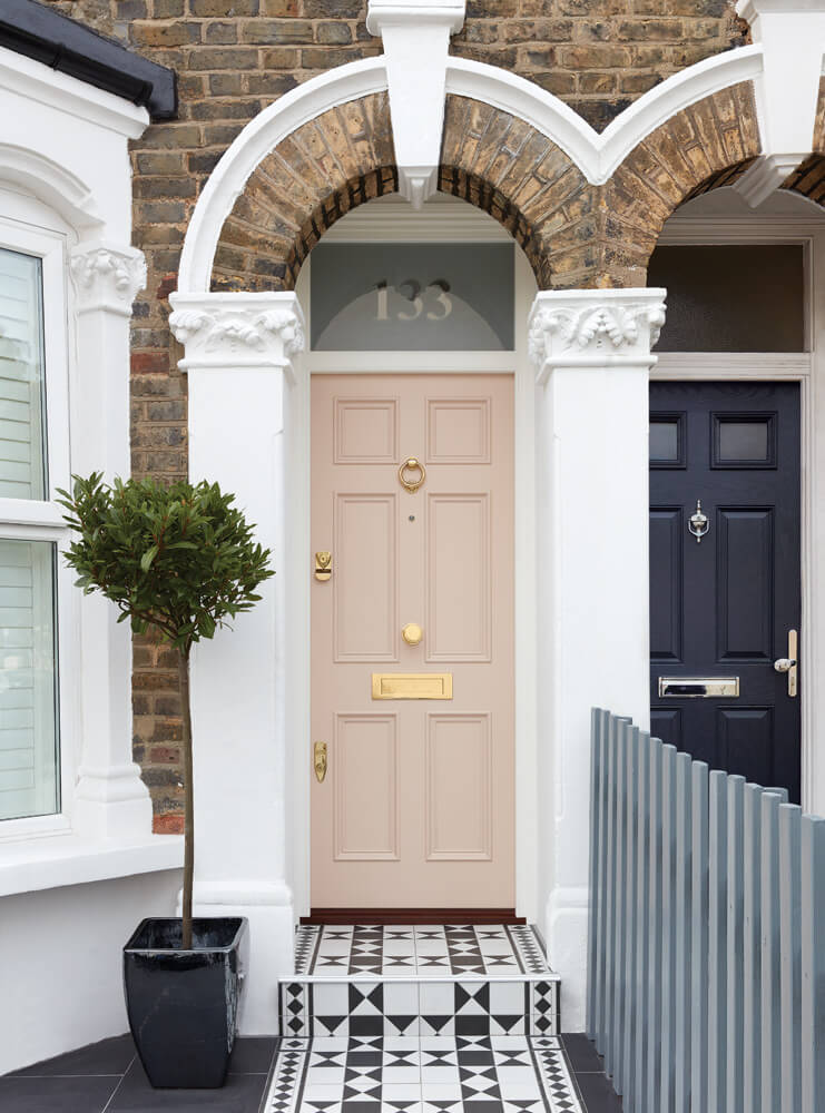 Pink Victorian Front Door