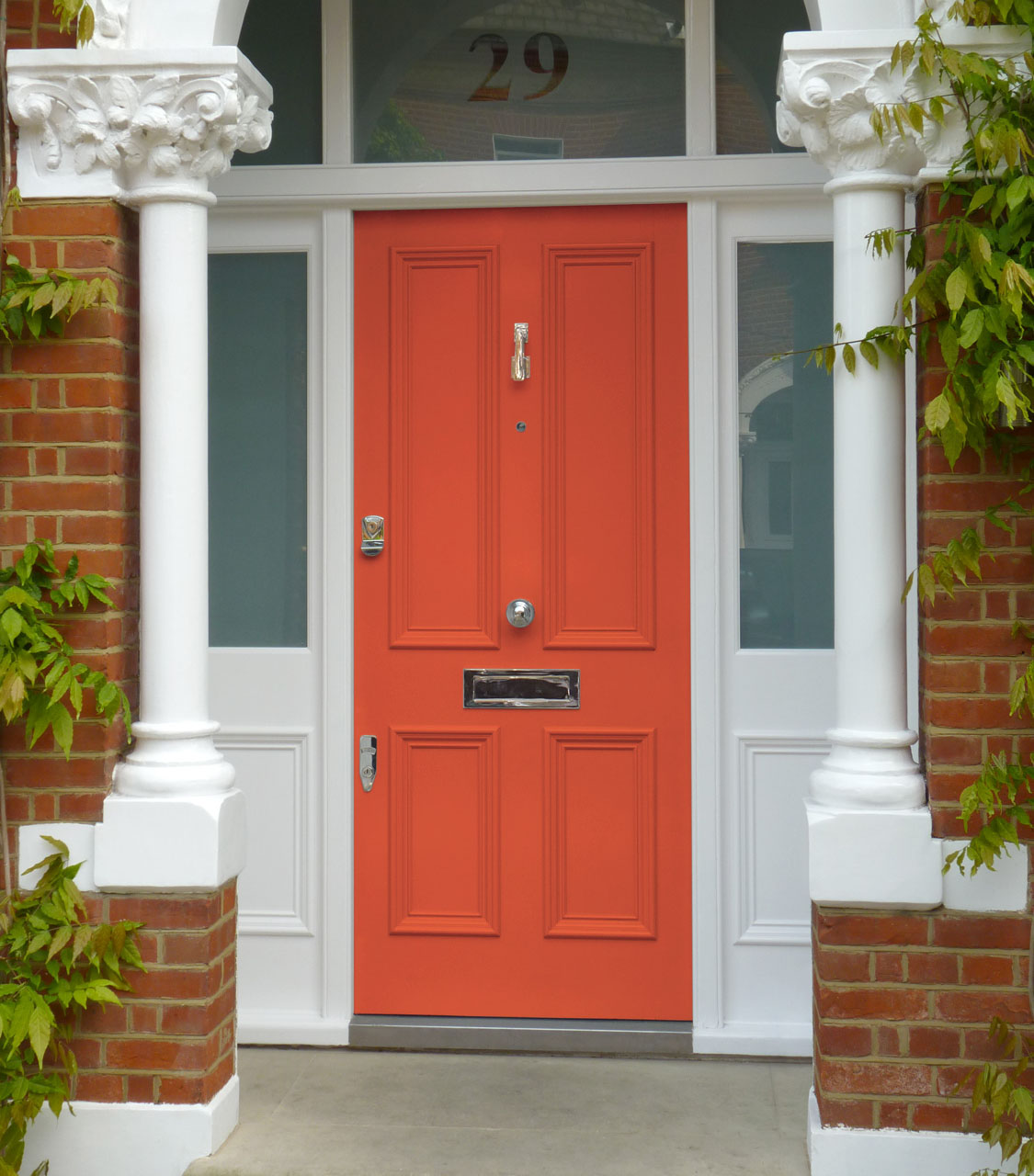 Orange Victorian Front Door London Door Company