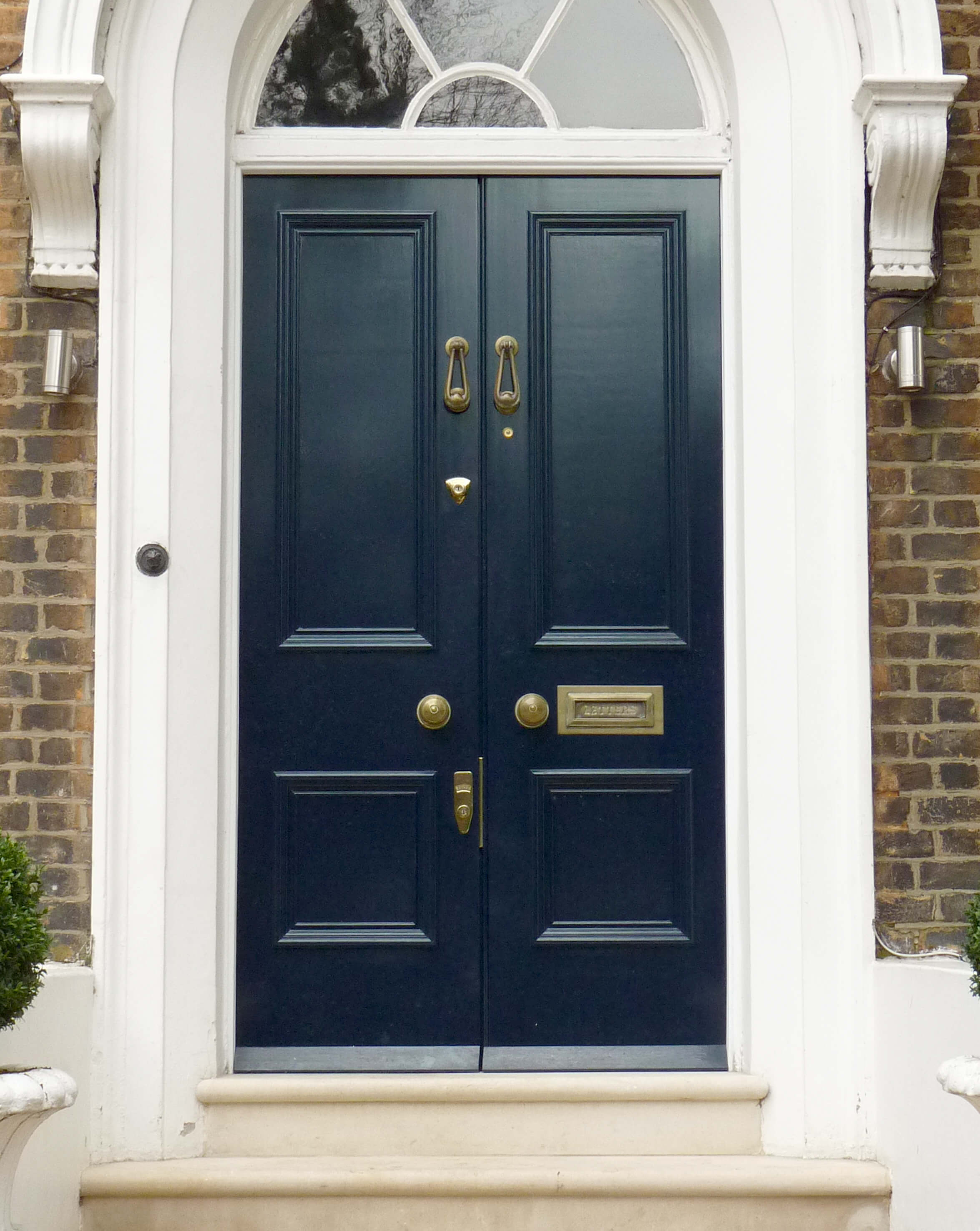 Double Georgian Front Door - London Door Company