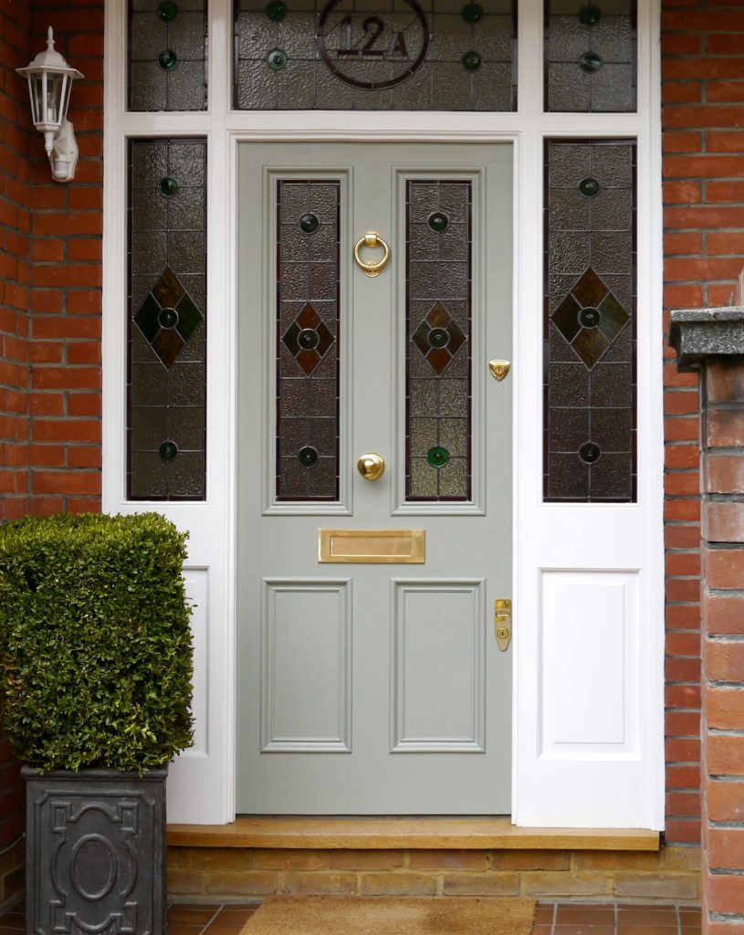 Victorian Front Door with Stained Glass - London Door Company