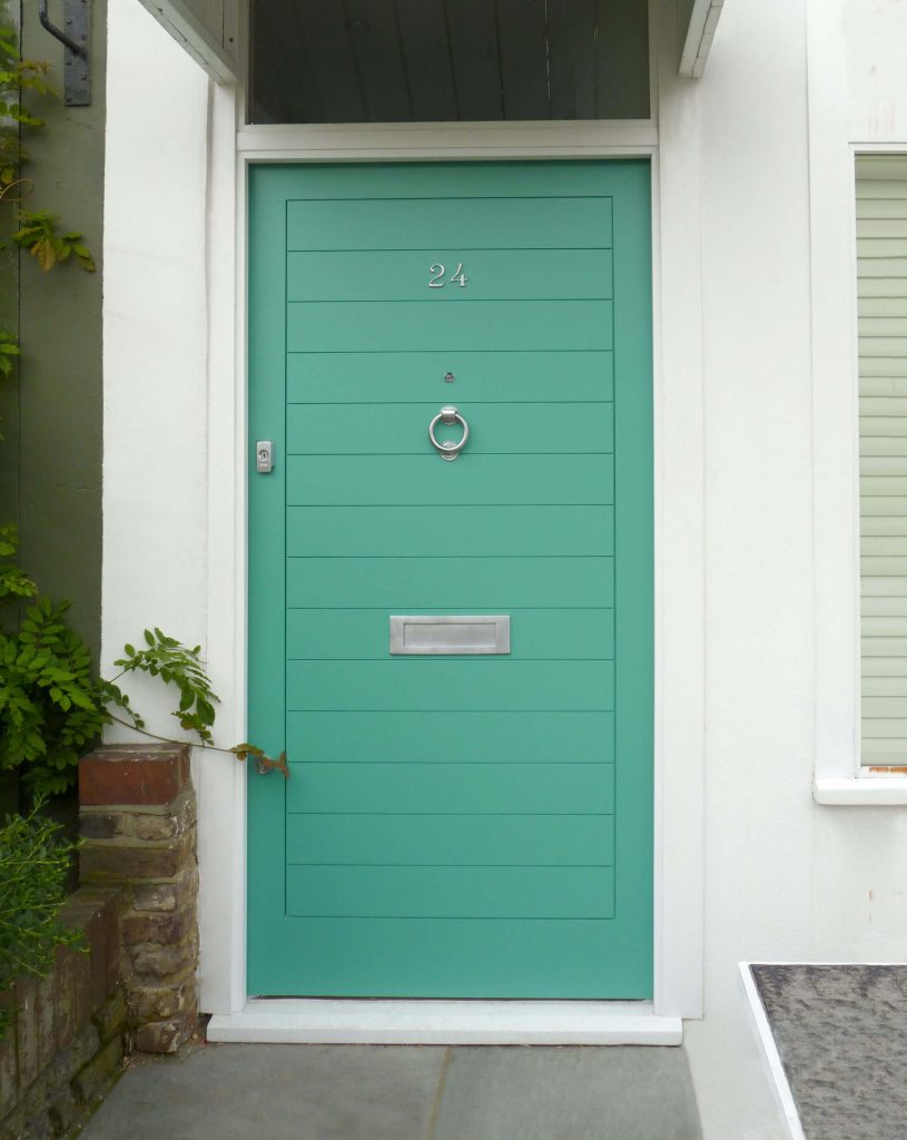 Modern Green Front Door London Door Company
